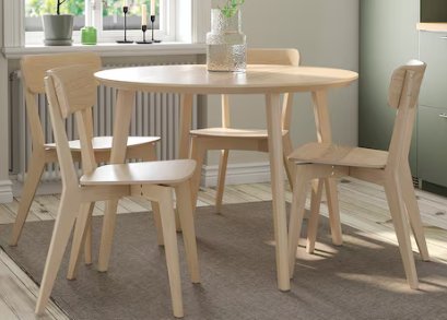 Table + 4 chairs 4