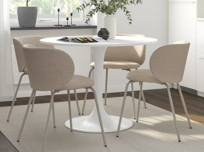 Table + 4 chairs 10